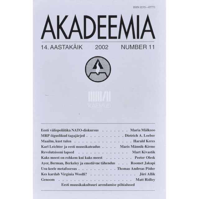 ... - Akadeemia 11/2002
