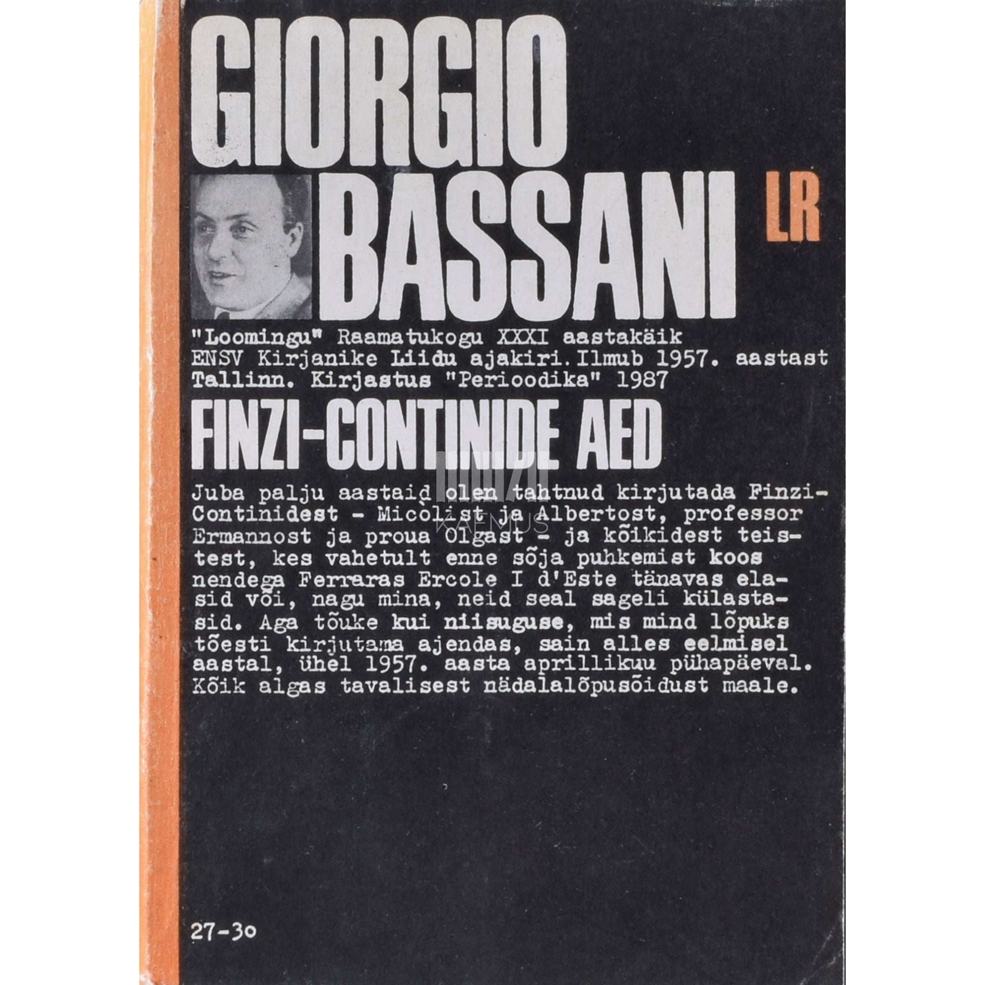 Giorgio Bassani - Finzi-Continide aed