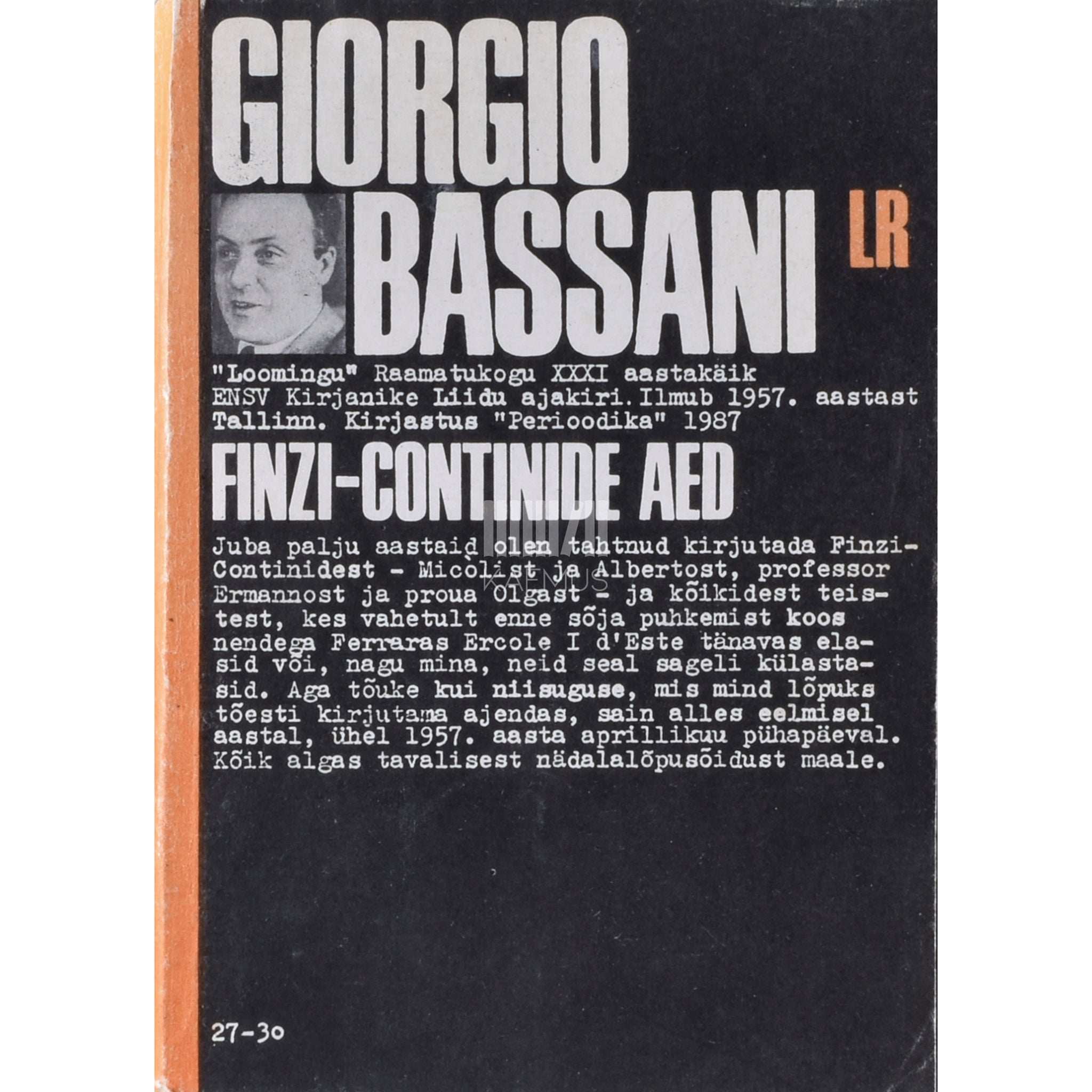 Giorgio Bassani Finzi-Continide aed
