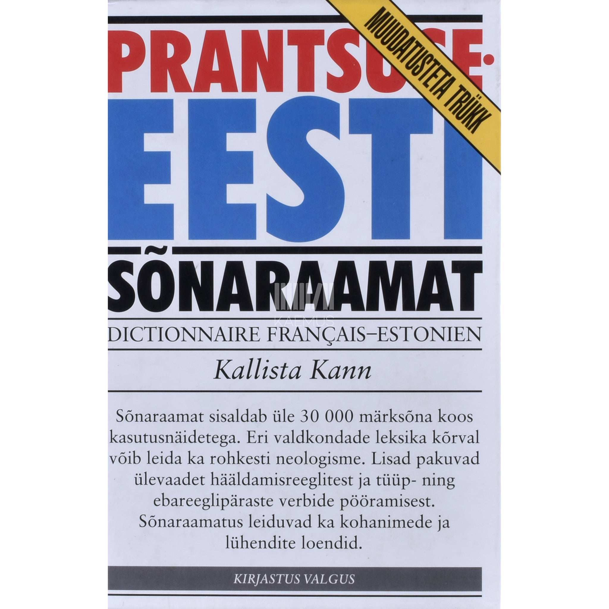 ... Prantsuse-eesti sõnaraamat