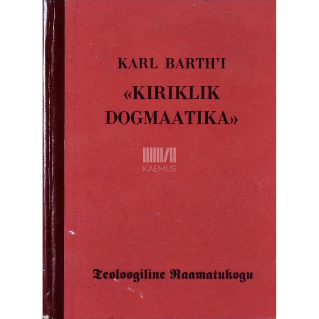 Karl Barth'i "Kiriklik dogmaatika"