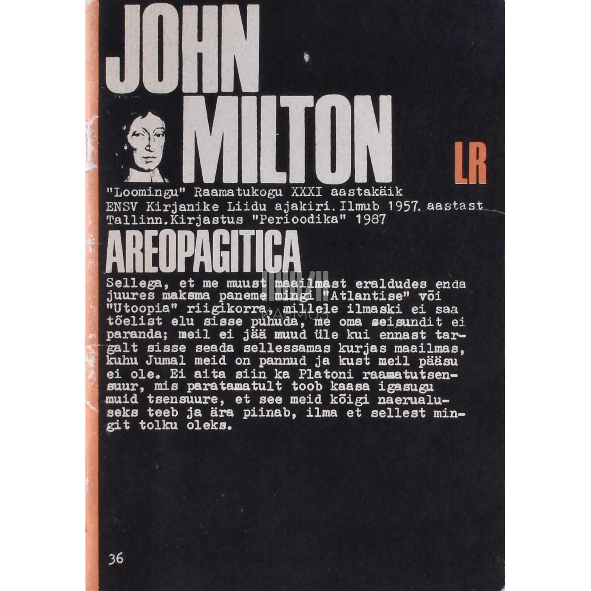 John Milton Areopagitica