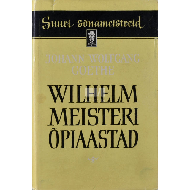 Johann Wolfgang von Goethe. Wilhelm Meisteri õpiaastad