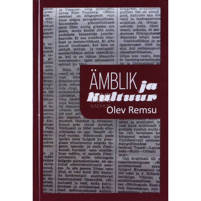 Olev Remsu. Ämblik ja kultuur