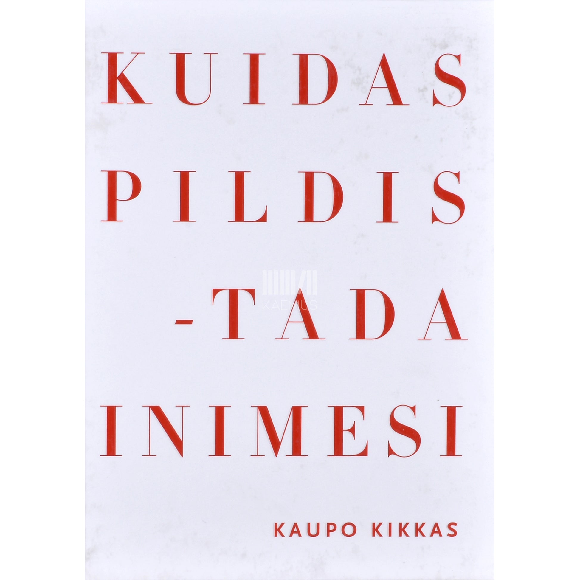 Kaupo Kikkas. Kuidas pildistada inimesi