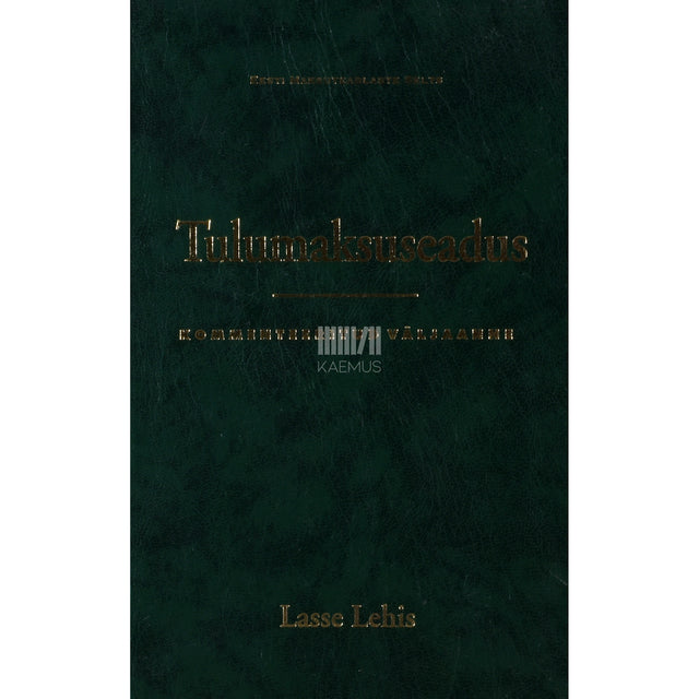 Lasse Lehis. Tulumaksuseadus