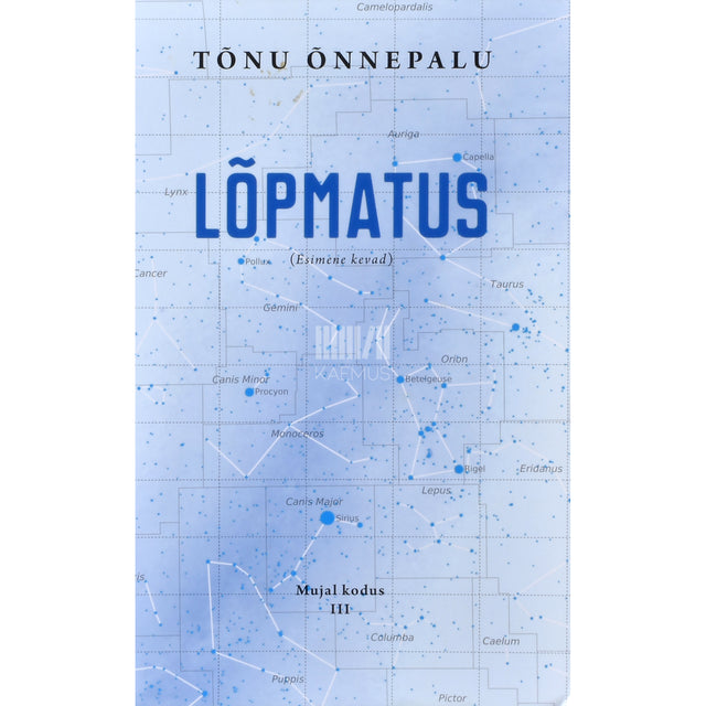 Tõnu Õnnepalu. Lõpmatus (Esimene kevad)