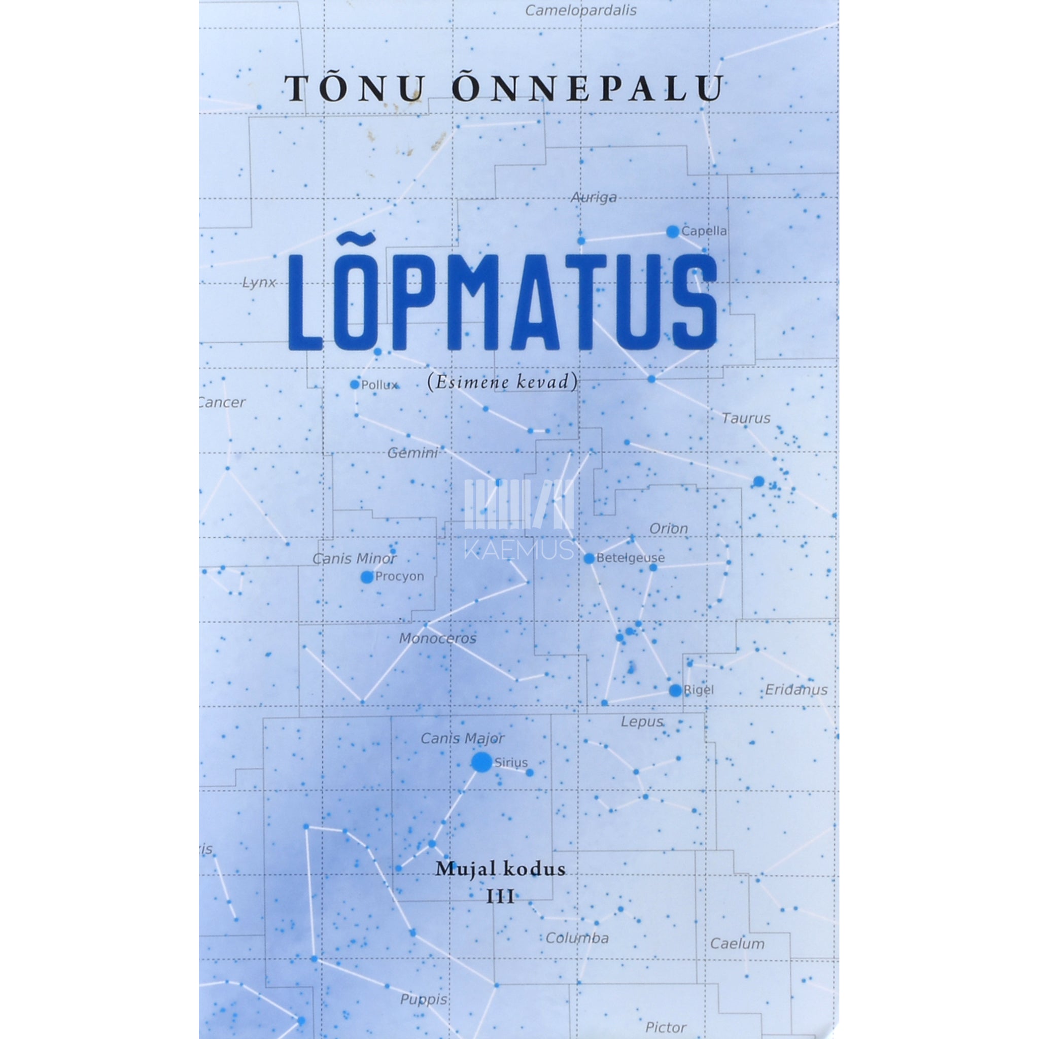 Tõnu Õnnepalu Lõpmatus (Esimene kevad)