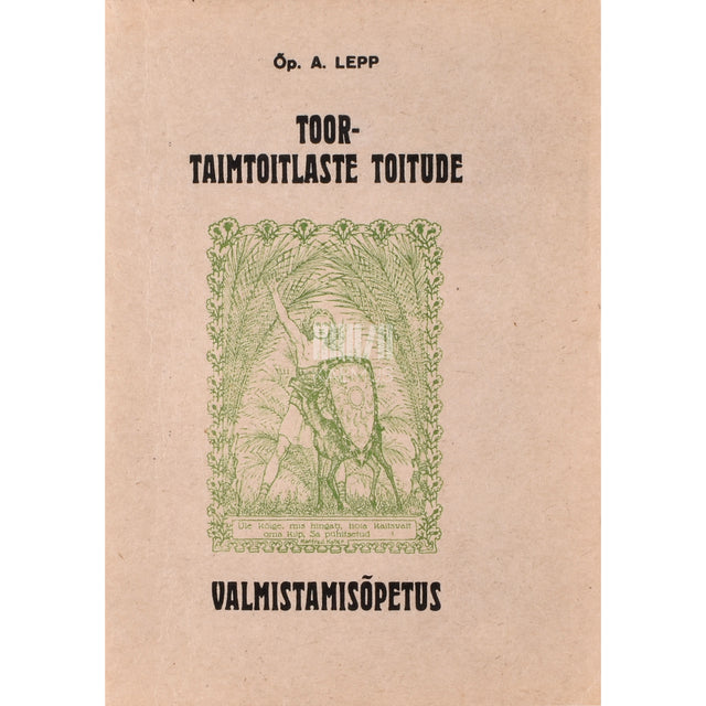 Toor-taimtoitlaste toitude valmistamisõpetus