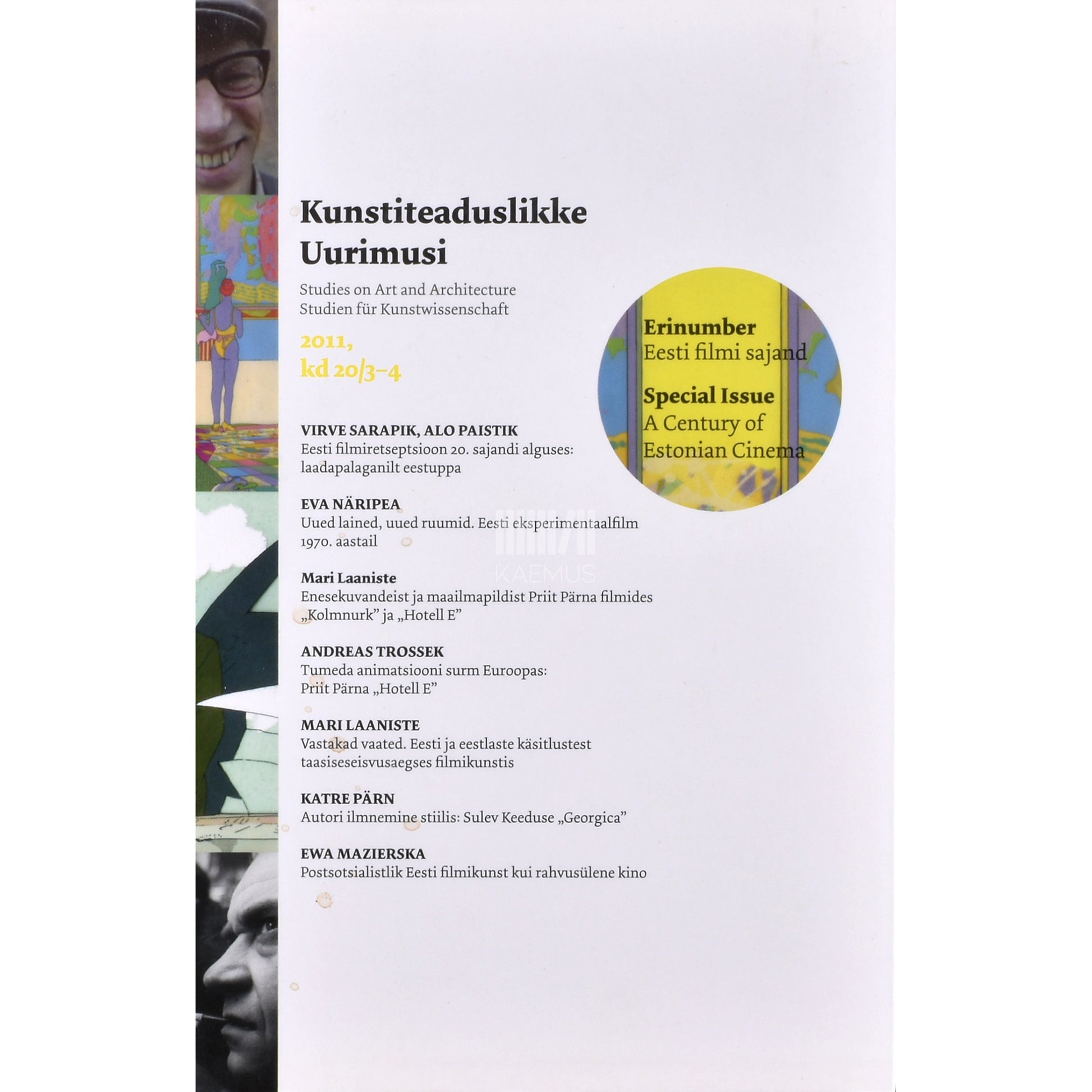 Kunstiteaduslikke uurimusi 20/2011