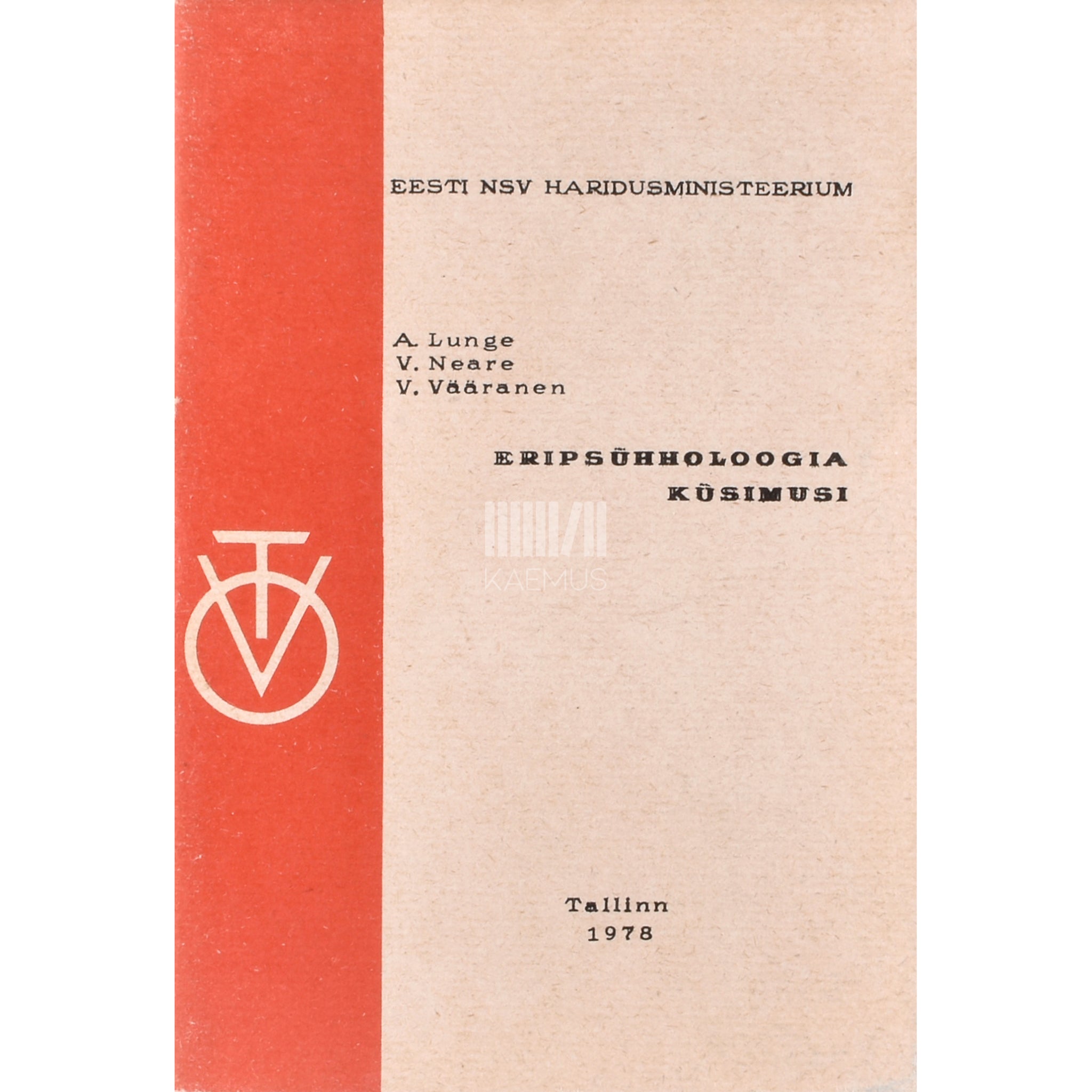 Kaemus Eripsühholoogia küsimusi