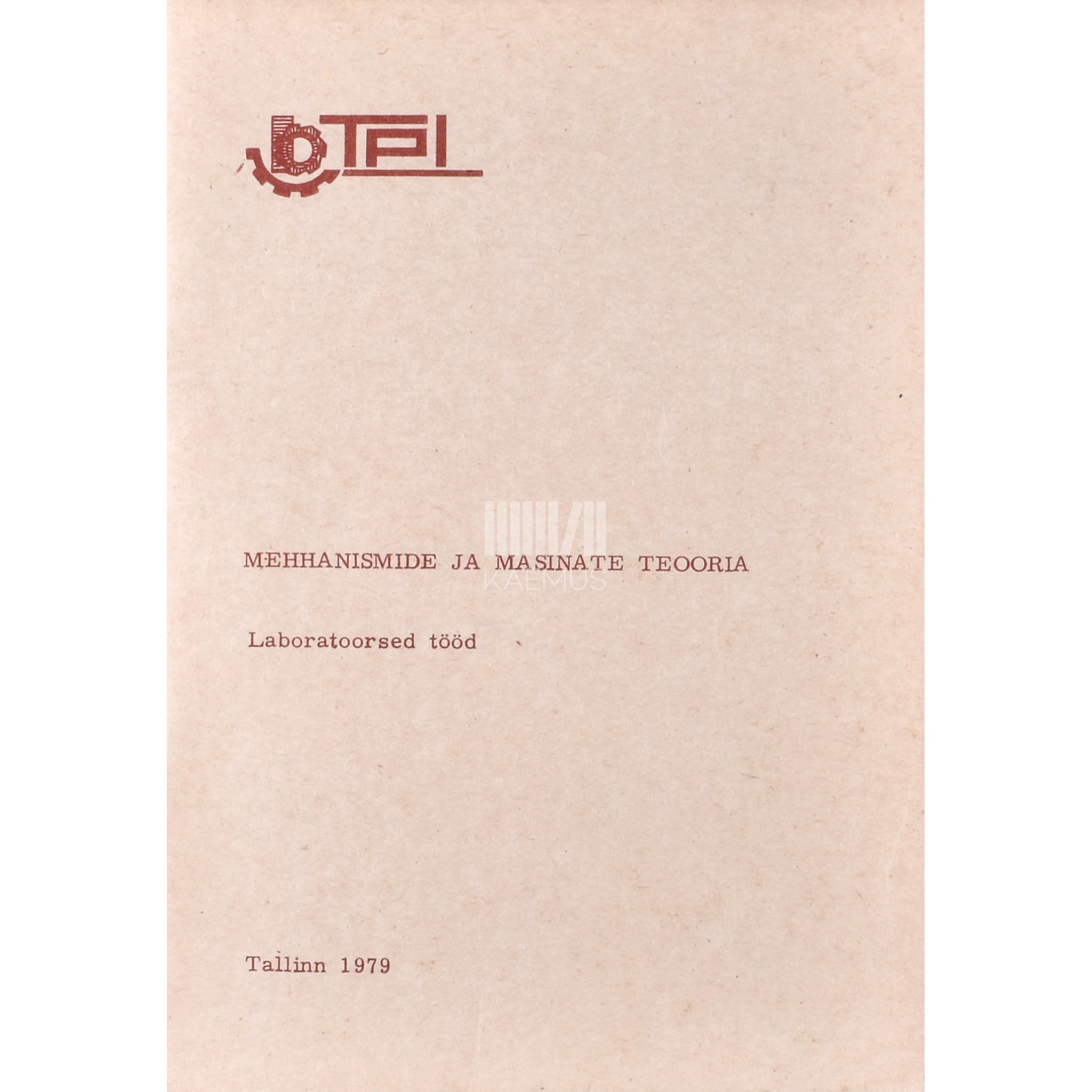 Kaemus Mehhanismide ja masinate teooria