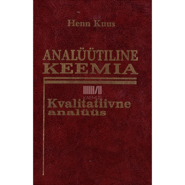 Henn Kuus. Analüütiline keemia