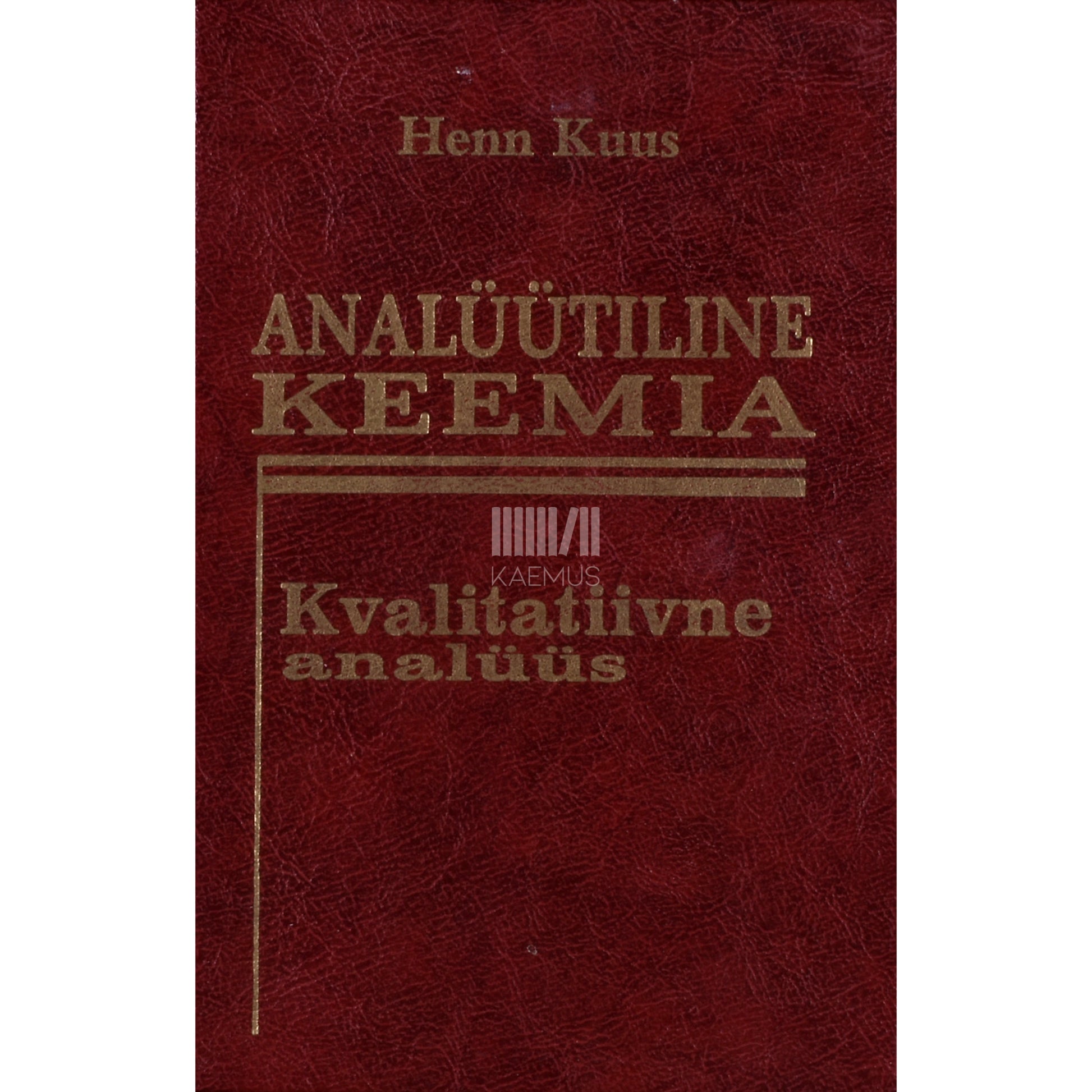 Henn Kuus. Analüütiline keemia