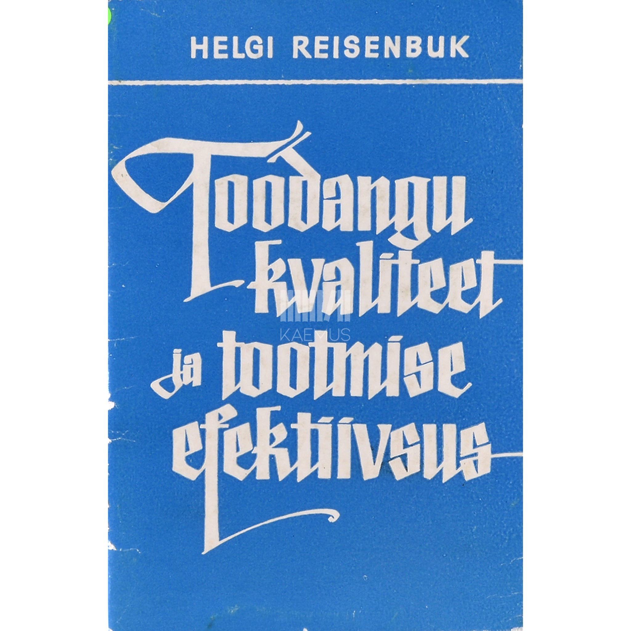 Helgi-Annika Reisenbuk Toodangu kvaliteet ja tootmise efektiivsus