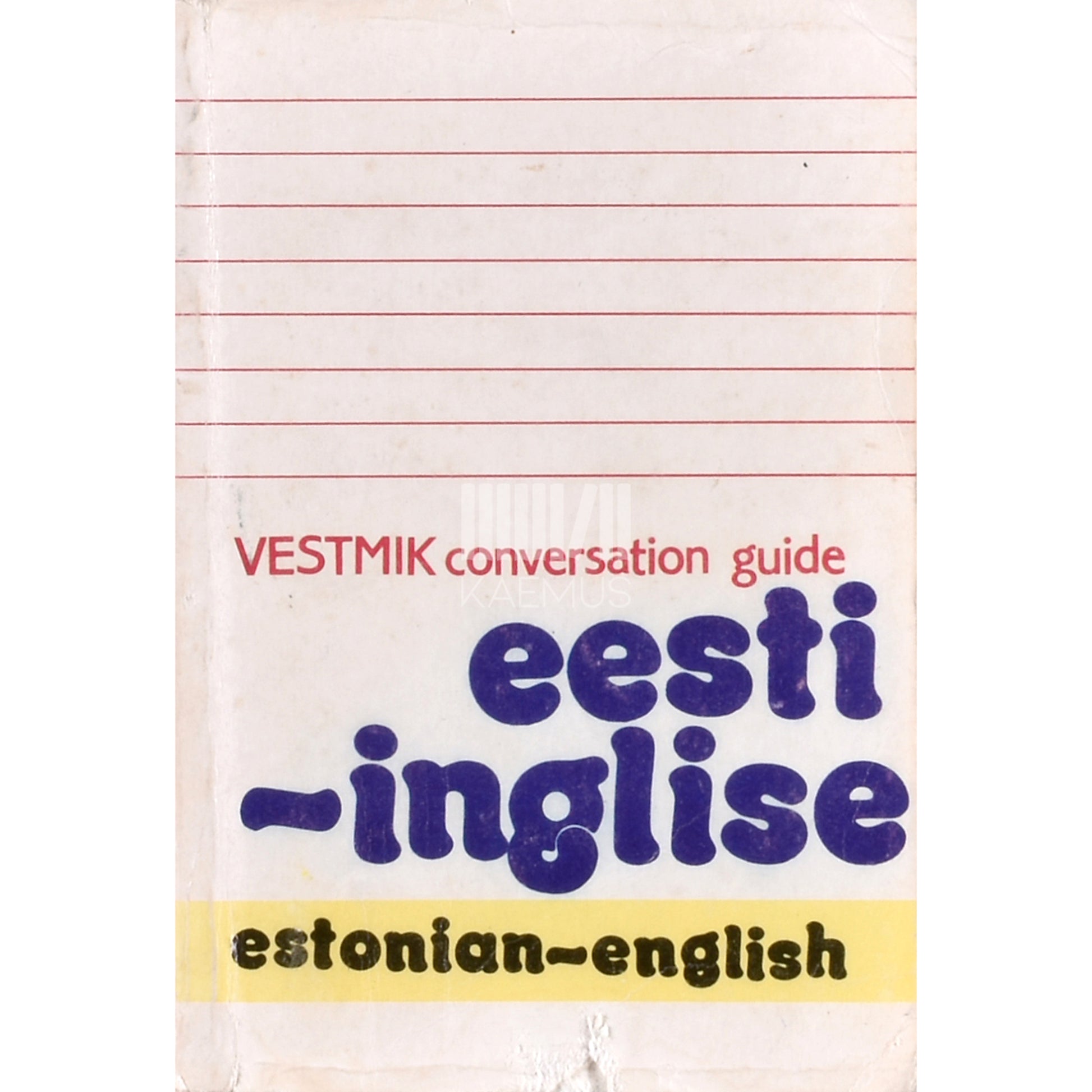 Mart Aru, Maila Saar. Eesti-inglise vestmik