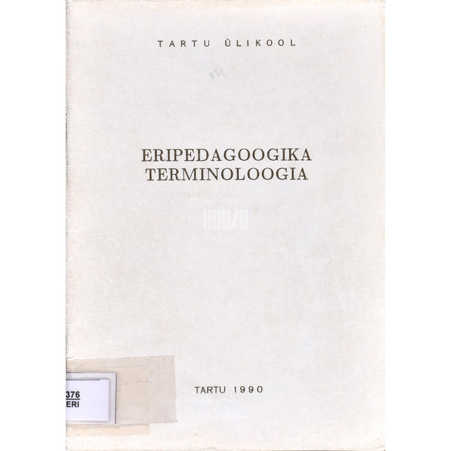 Eripedagoogika terminoloogia