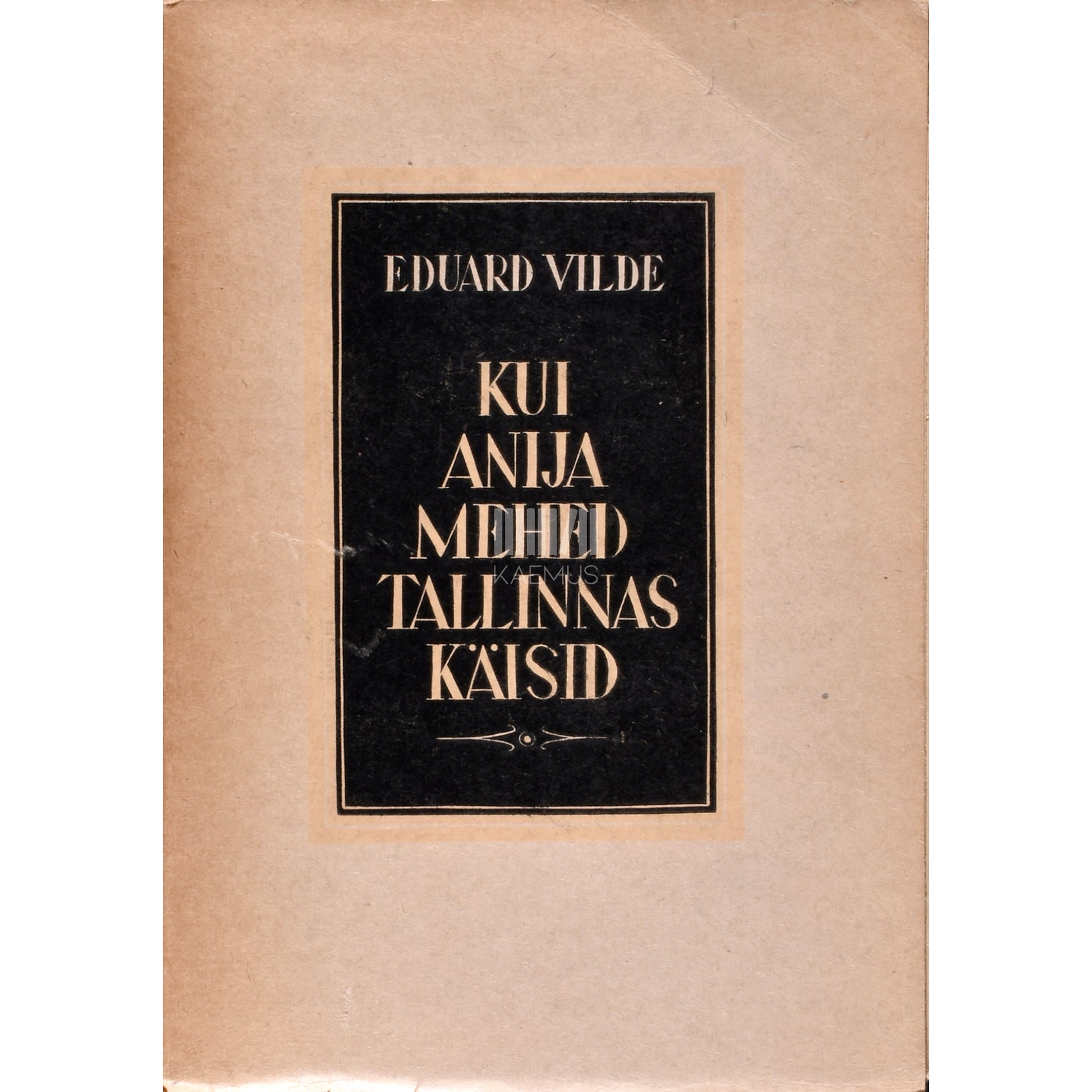 Eduard Vilde. Kui Anija mehed Tallinnas käisid