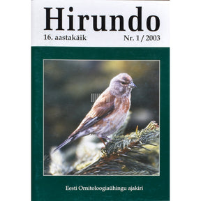 Kaemus Eesti Ornitoloogiaühingu ajakiri Hirundo 1/2003