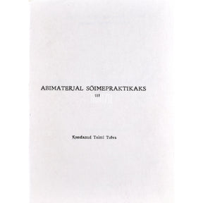 Kaemus Abimaterjal sõimepraktikaks 3. osa