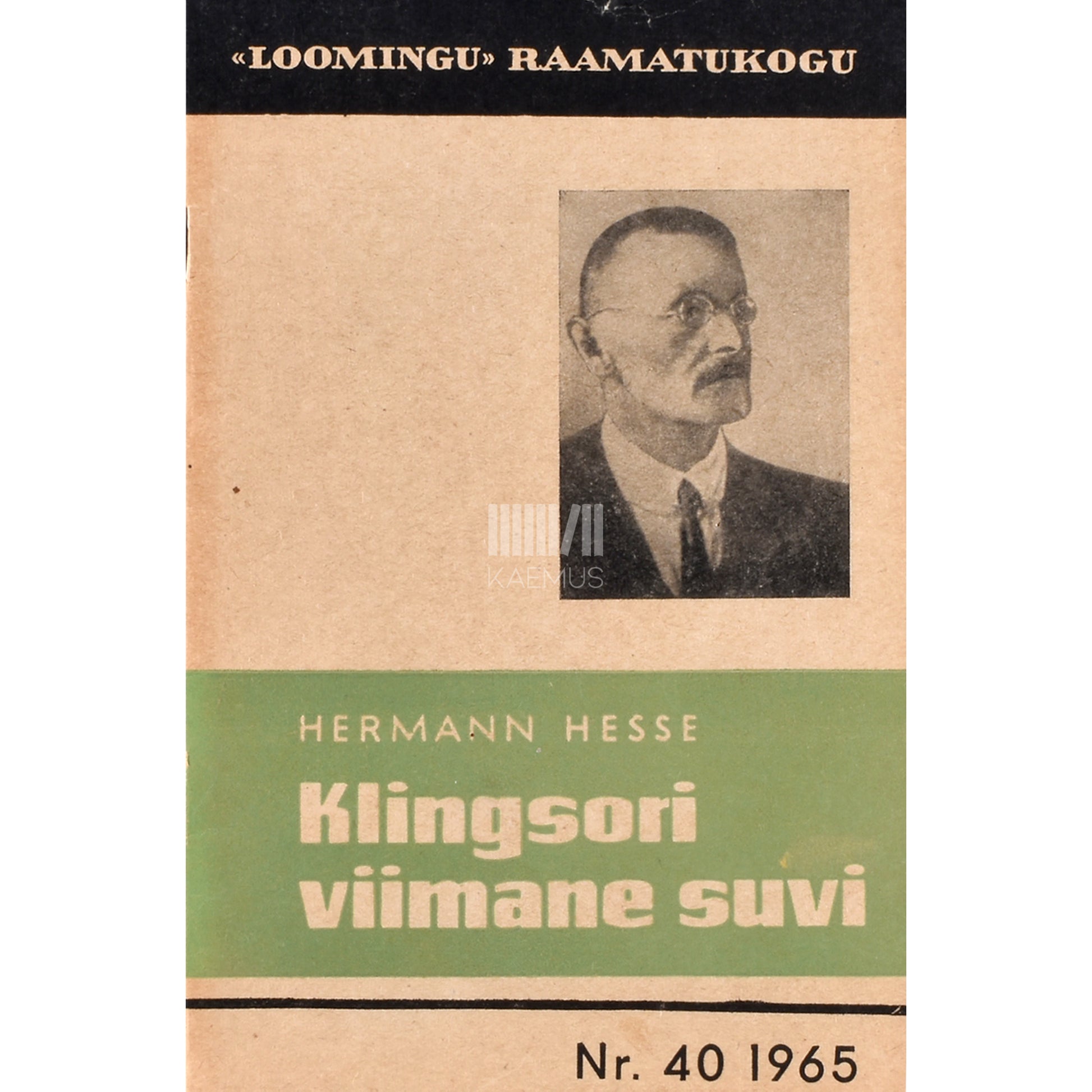 Hermann Hesse. Klingsori viimane suvi