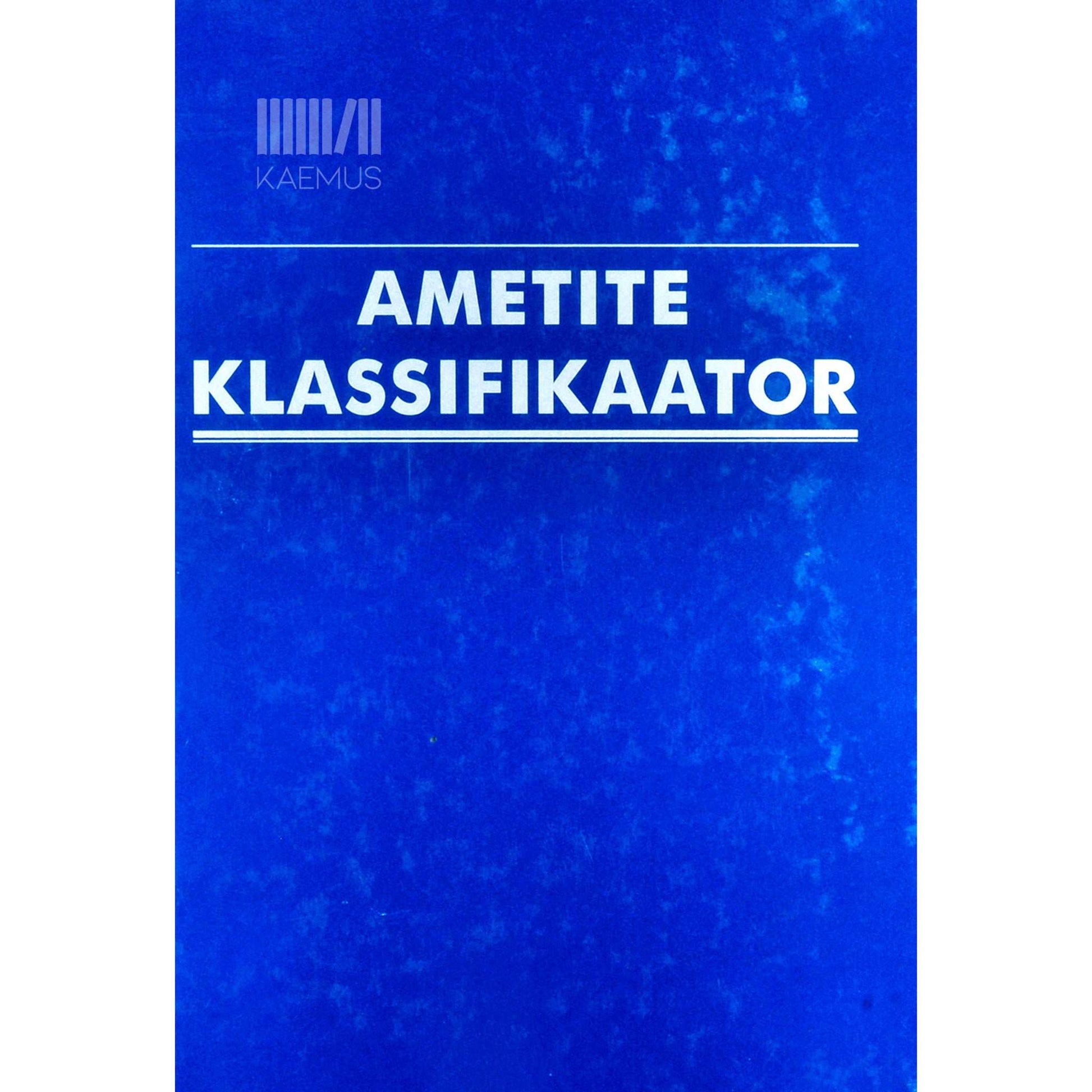 … - Ametite klassifikaator