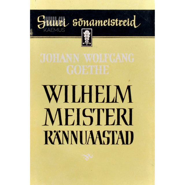 Johann Wolfgang von Goethe - Wilhelm Meisteri rännuaastad